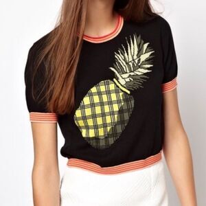 Viva Vena Pineapple Pullover Crop Top